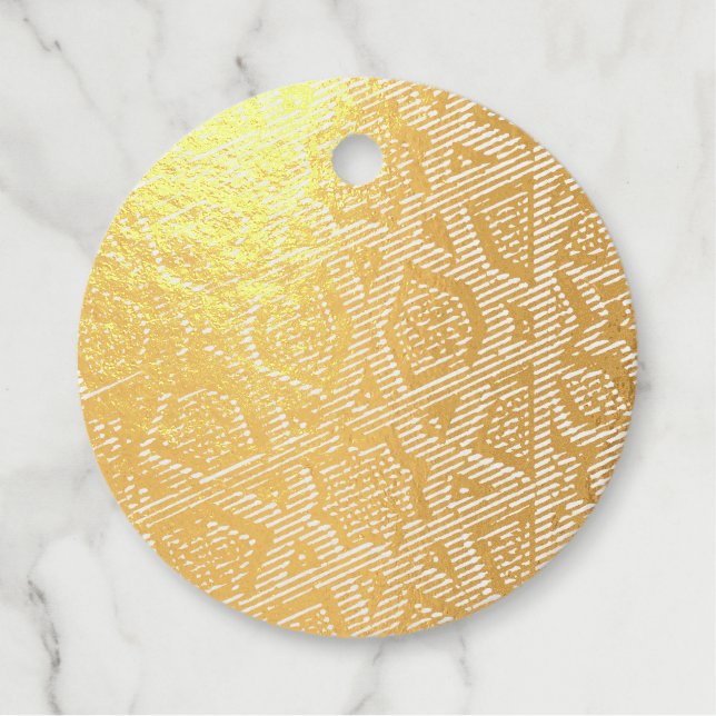 Islamic Pattern Favour Tags (Front)