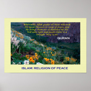 Islamic Poster (Islam religion of Peace)