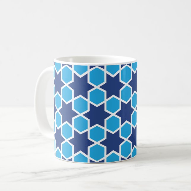 islamic religious geometric decoration pattern abs coffee mug (Front Left)