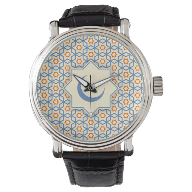 islamic religious geometric decoration pattern abs watch (Front)