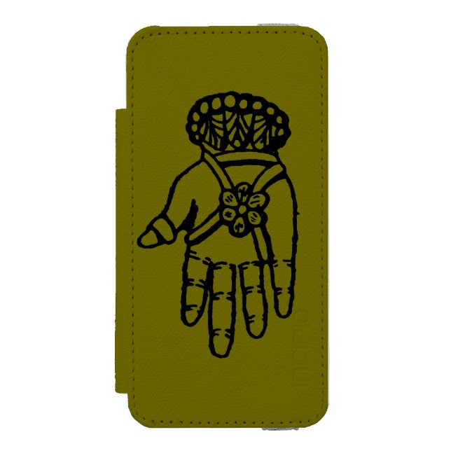 Islamic Symbol: Hamsa Incipio iPhone Wallet Case (Folio Front)