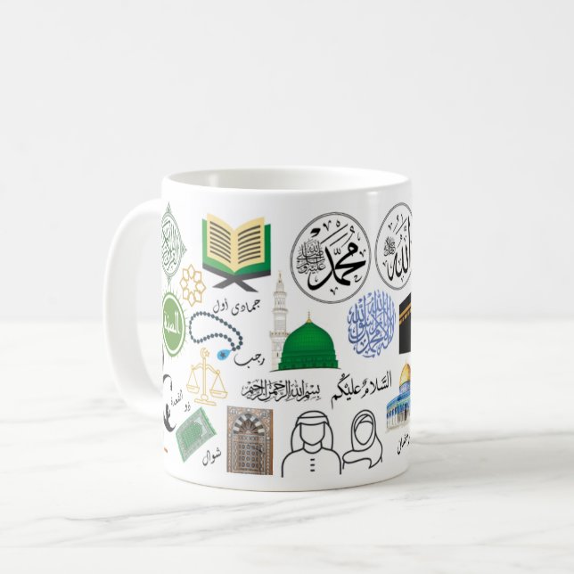 Islamic Symbols Coffee Mug (Front Left)