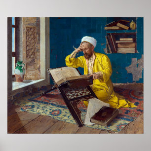 Islamic Theologian with Quran   Osman Hamdi Bey   Poster