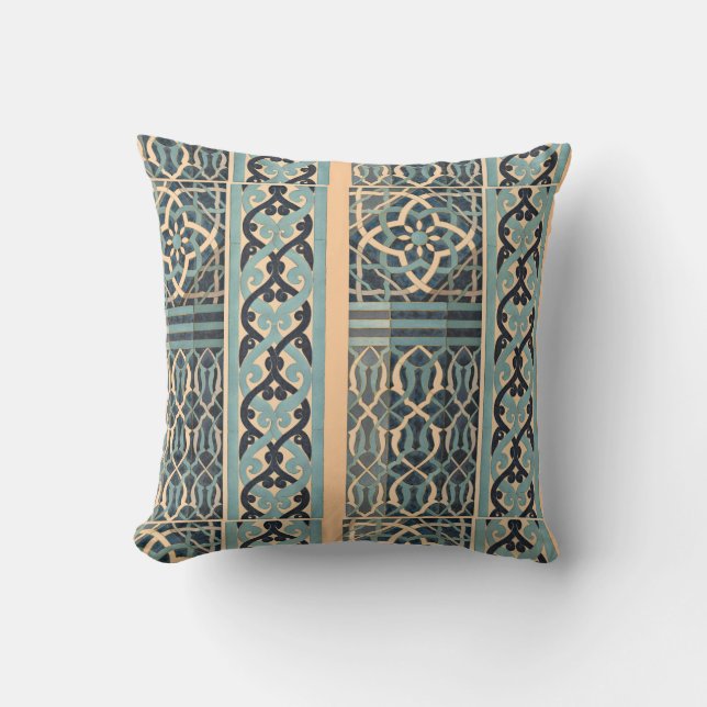Islamic Tile Design Custom Colour Cushion (Front)