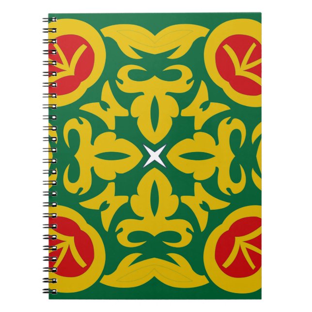 Islamic Traditional Pattern. Bandanna print design Notebook (Front)