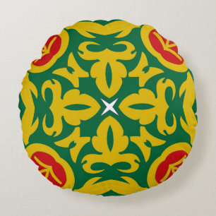 Islamic Traditional Pattern. Bandanna print design Round Cushion