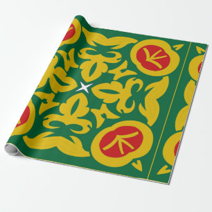 Islamic Traditional Pattern. Bandanna print design Wrapping Paper
