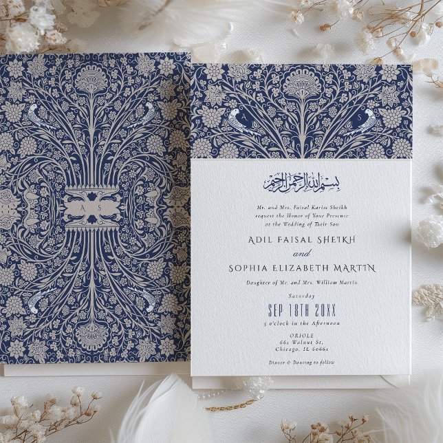 Islamic Victorian Fusion Wedding Invitation (Creator Uploaded)