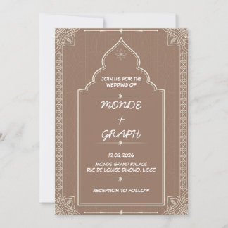 Islamic Wedding Invitations Art