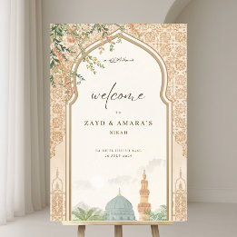 Islamic Wedding Welcome | Masjid An-Nabawi Acrylic Sign