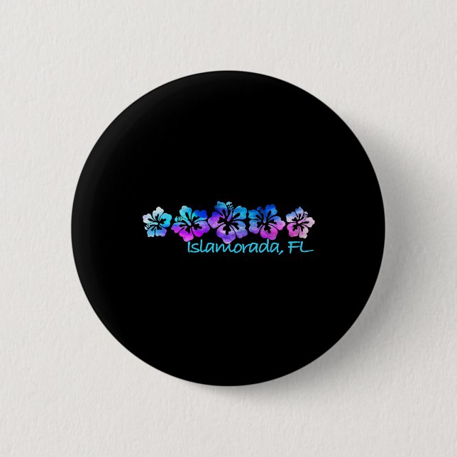 Islamorada  6 cm round badge (Front)
