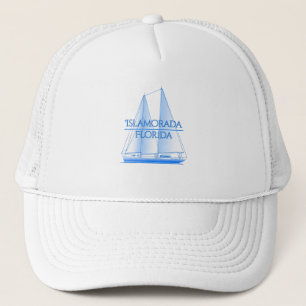 Islamorada Coastal Nautical Sailing Sailor Trucker Hat
