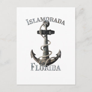 Islamorada Florida Keys Vacation Nautical Anchor Postcard