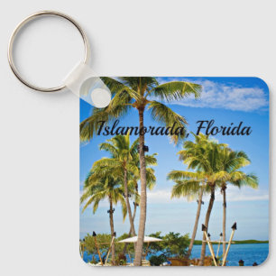 Islamorada, Florida Palm Trees Key Ring