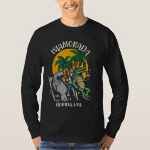 Islamorada Florida USA Funny Manatee Alligator Des T-Shirt