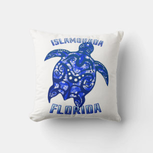 Islamorada Florida Vacation Tribal Turtle Cushion