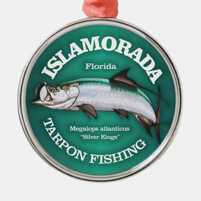 Islamorada (Tarpon) Metal Ornament (Front)