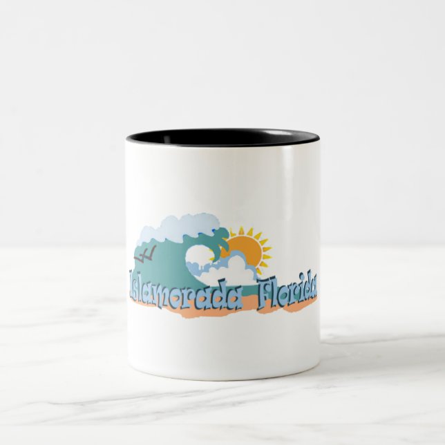 Islamorada. Two-Tone Coffee Mug (Center)