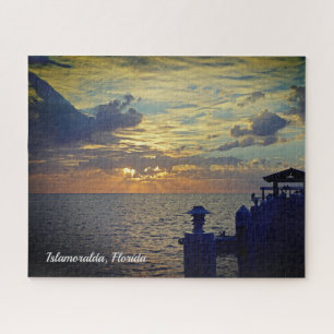 Islamoralda Florida Sitting on the Dock Sunrise Jigsaw Puzzle