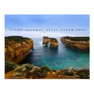 Island Archway on the Great Ocean Road, Australia Postcard