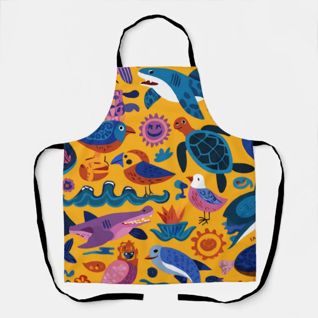 Island Breeze All-Over Print Apron Gift (Front)