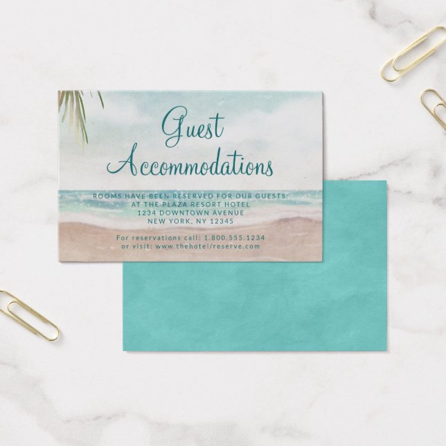 Island Breeze Guest Accommodations Insert Card (Office)