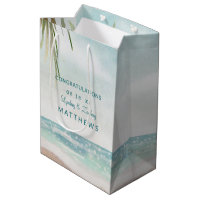 Island Breeze Painted Beach Scene Wedding