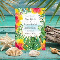 Island Breeze | Tropical Beach Watercolor Wedding