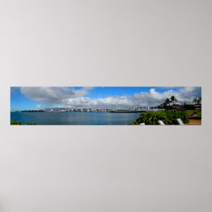 Island Bridge, Pearl Harbor, Hawaii Poster