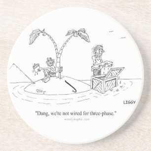 Island Cartoon Coaster