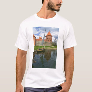 Island Castle by Lake Galve, Trakai, Lithuania T-Shirt
