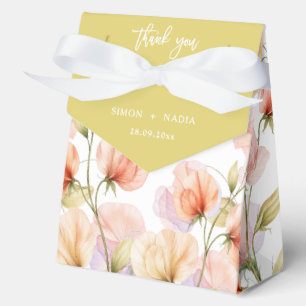 Island Citrus & Floral Sweet Pea Lavender Wedding Favour Box