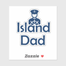 Island Dad Car Sticker