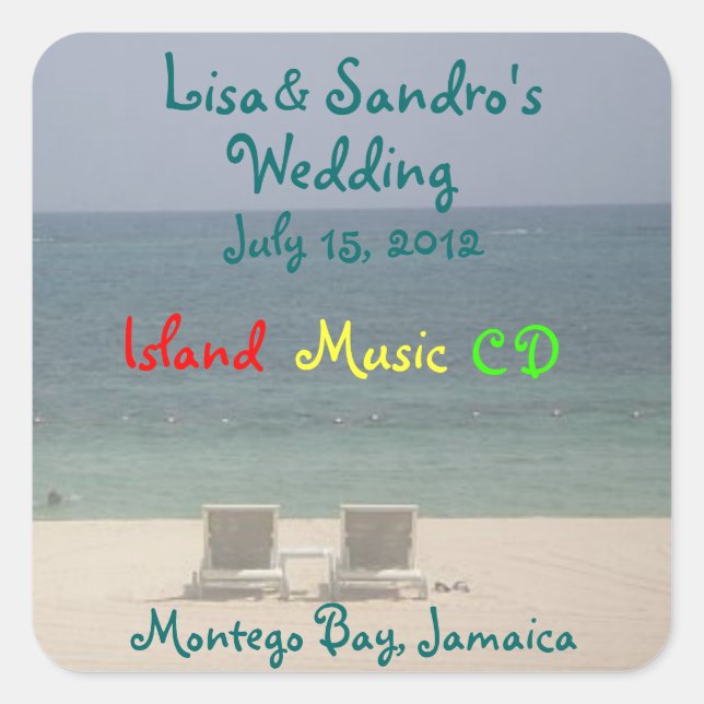 IsLAND DESTINATION FAVOR STICKER (Front)