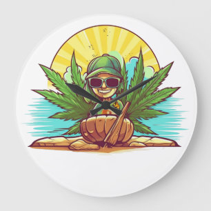 Island Dreams - The Caribbean Friends Collection Large Clock