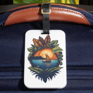 Island Dreams - The Caribbean Friends Collection Luggage Tag