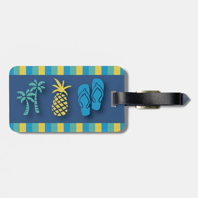 Island Fever Luggage Tag (Back Horizontal)
