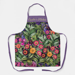 Island Floral Pink Meadow Apron