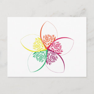 island flower postcard