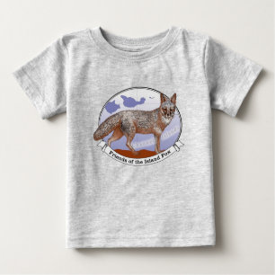 Island Fox Logo Grey baby T shirt