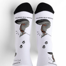 Island Fox Socks with Paws