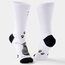 Island Fox Socks with Paws