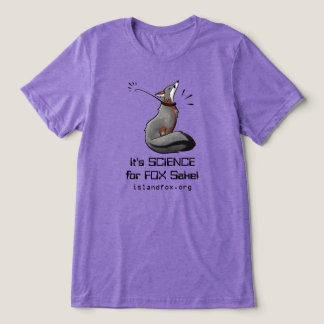 Island Fox Space Science for Fox Sake Logo Back Tri-Blend Shirt