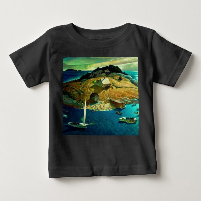 Island Funeral, 1939 by Newell Convers Wyeth Baby T-Shirt (Front)