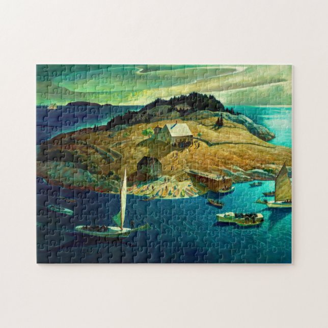 Island Funeral, 1939 by Newell Convers Wyeth Jigsaw Puzzle (Horizontal)