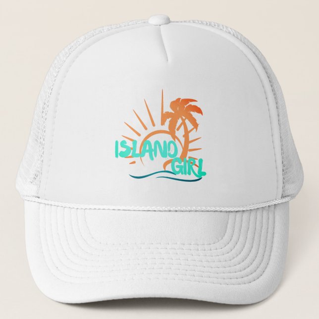 "Island Girl" Trucker Hat (Front)