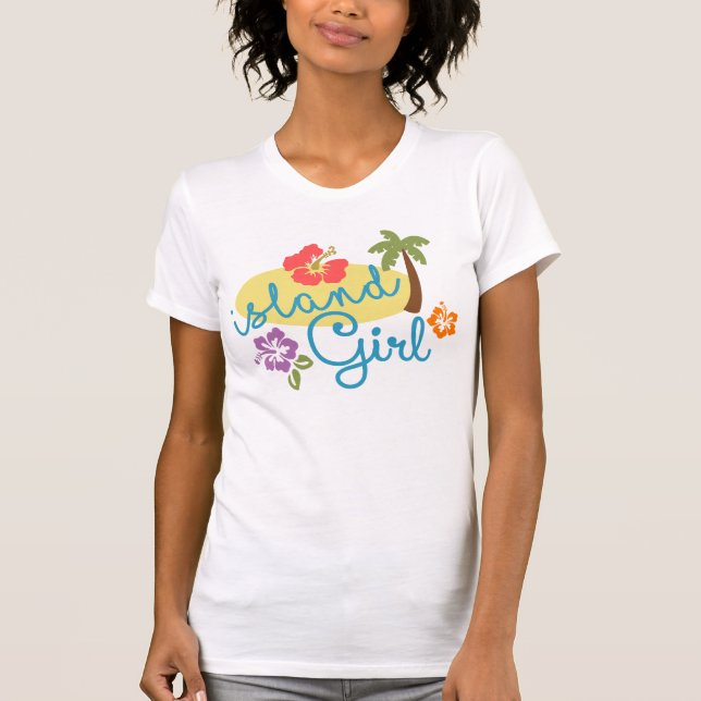 Island Girl - Women's Bella Canvas Fine Jersey T-Shirt (Front)