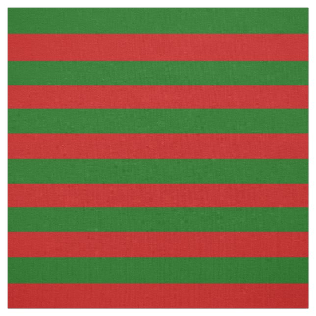 Island green, bright red stipe, stripes fabric (Swatch)