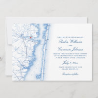 Island Heights New Jersey Map Elegant Navy Wedding
