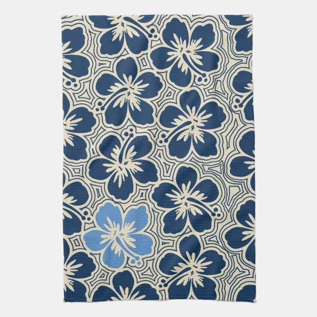 Island Hibiscus Hawaiian Kitchen Towel (Vertical)